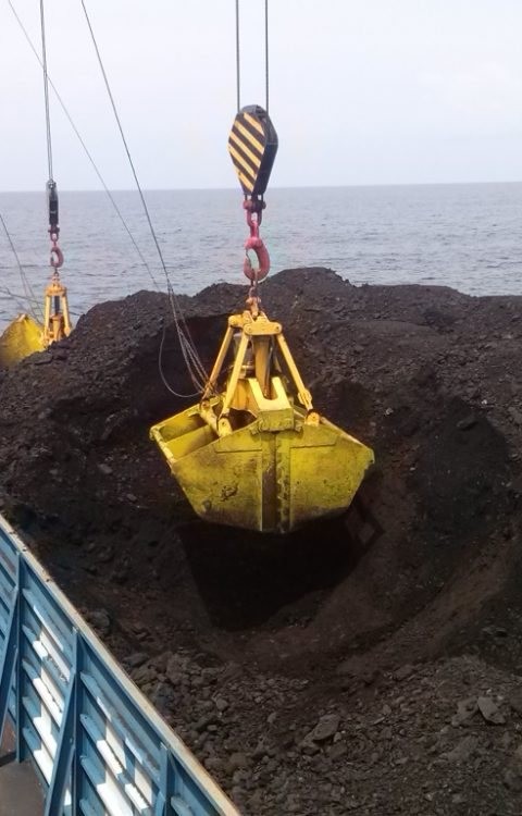 Excavator fleet at the pit